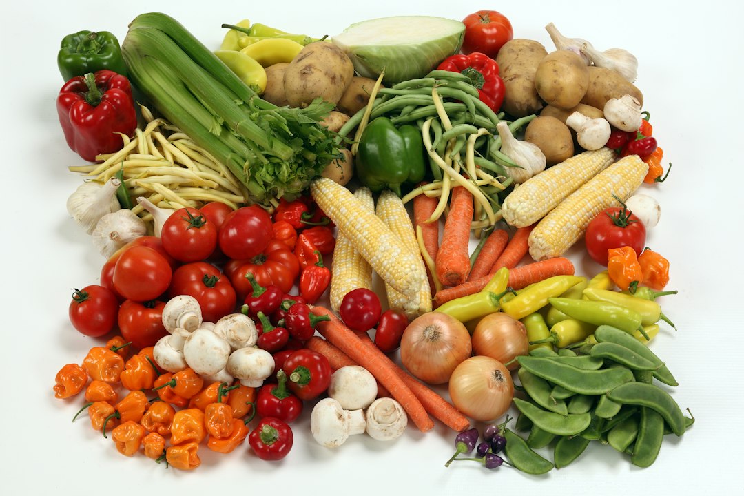 Verdure fresche e colorate assortite